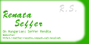 renata seffer business card