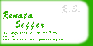 renata seffer business card
